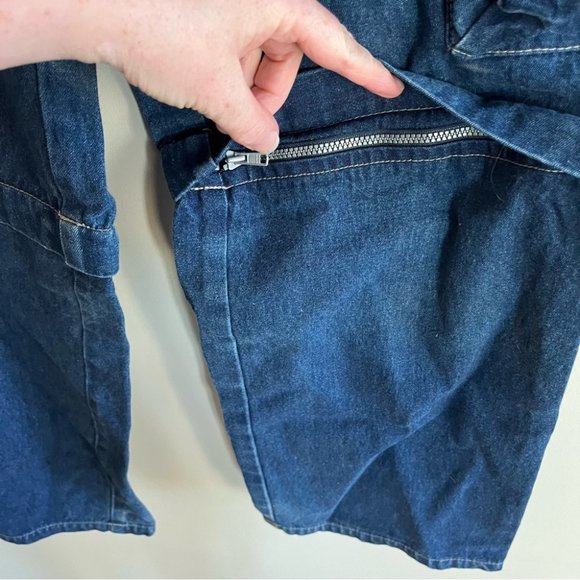 Vintage Y2K Women's Straight Leg Denim Cargo Pants - Picture 8 of 13